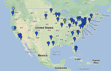 February 20 Day of Action Events Map